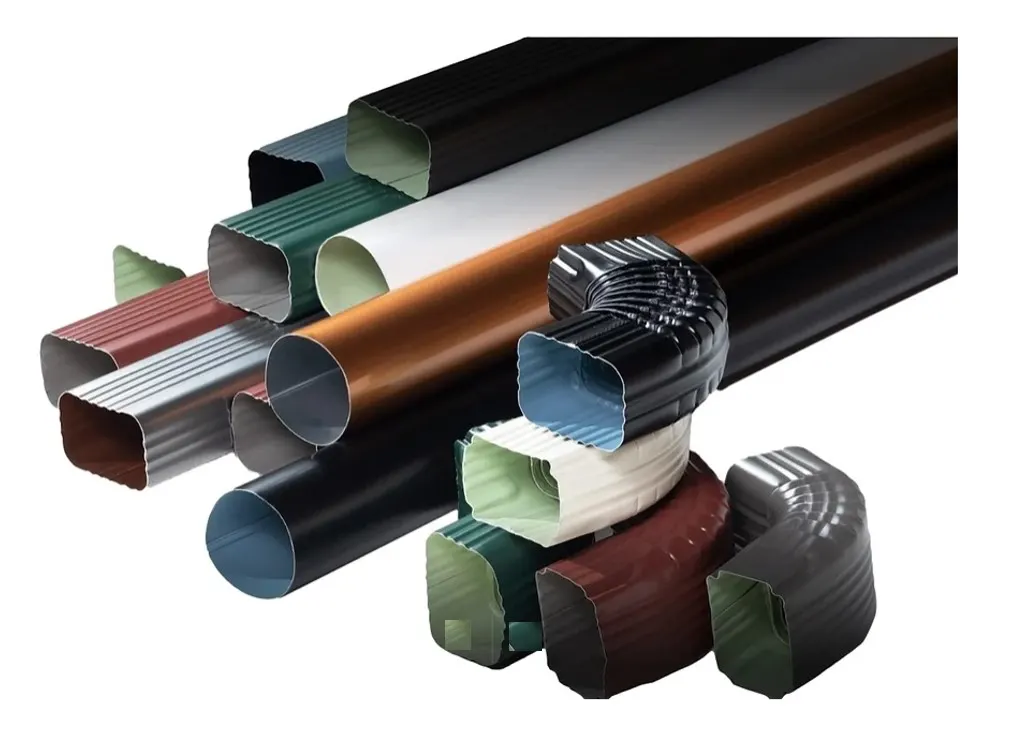 Gutter color chart showing available aluminum gutter colors